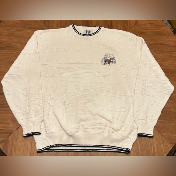 Lee Other - Vintage Lee Sport Buck Deer Knit Sweater